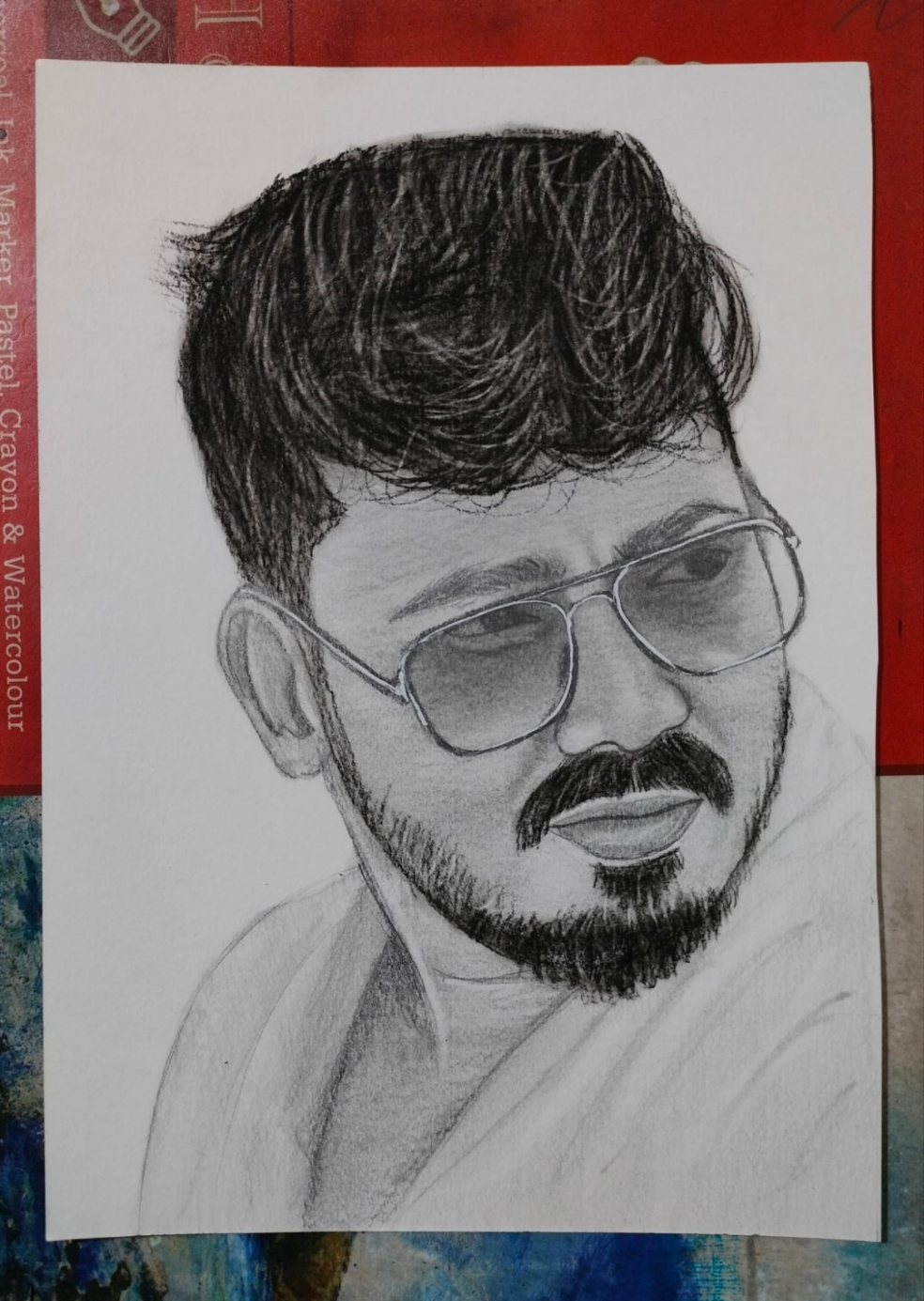 Mini Sketch (6x8 Inch) – Hand-Drawn Black & White Portrait