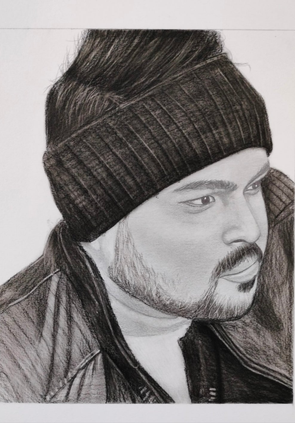 Mini Sketch (6x8 Inch) – Hand-Drawn Black & White Portrait