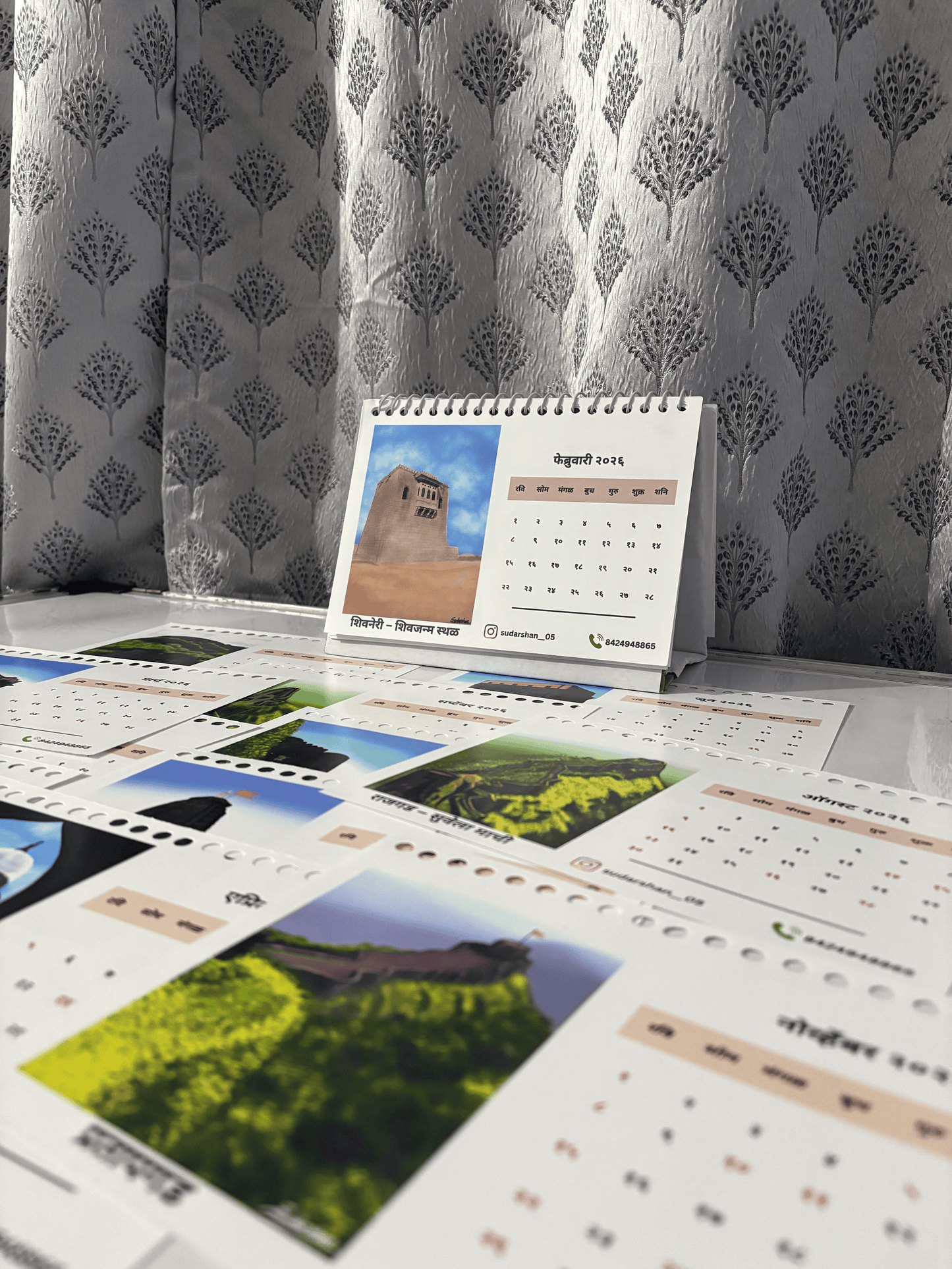 स्वराज्य Art Desk Calendar – Fort Theme