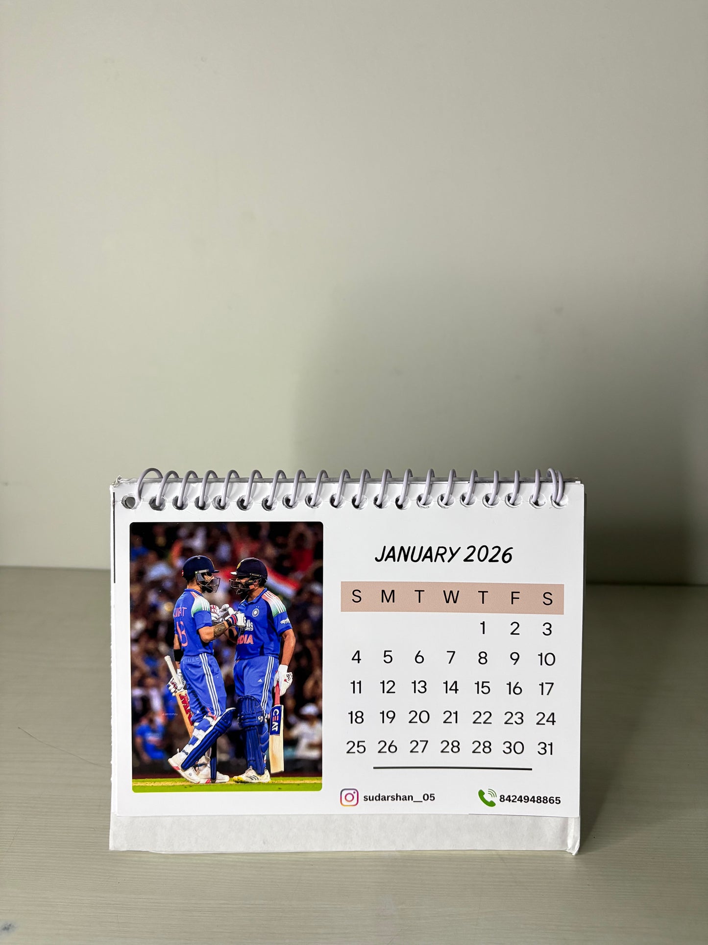 Custom Theme Desk Calendar – A Personalised Gift for the Whole Year
