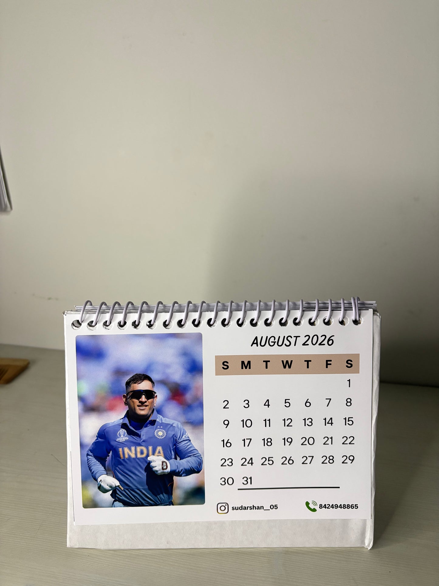 Custom Theme Desk Calendar – A Personalised Gift for the Whole Year